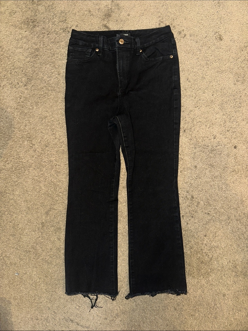 EXPRESS Cropped Flare High Rise Jean
